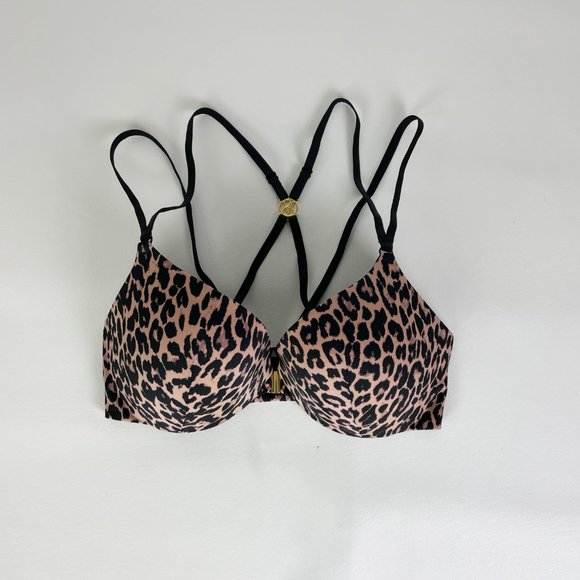 NWOT Victoria's Secret Bra 34D So Obsessed Push-Up Leopard B1851 - Picture 1 of 6